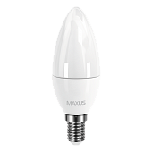 LED лампа MAXUS C37 CL-F 4W мягкий свет 220V E14 (1-LED-5311) (NEW)