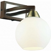 Бра ALTALUSSE INL-9268W-01Antique brass & Walnut