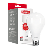 LED лампа MAXUS A80 20W 4100K E27 яркий свет (1-LED-5610)