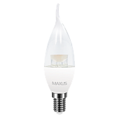 LED лампа MAXUS C37 CL-T 4W яркий свет 220V E14 (1-LED-5316) (NEW)