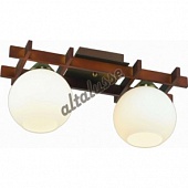 Светильник потолочный ALTALUSSEINL-3089C-02 Antique brass & Walnut