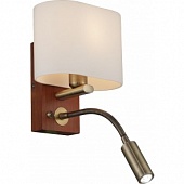 Бра ALTALUSSE INL-3095W-02 Antique brass & Walnut