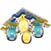 Люстра ALTALUSSE INL-9319C-04 White & Yellow, Blue